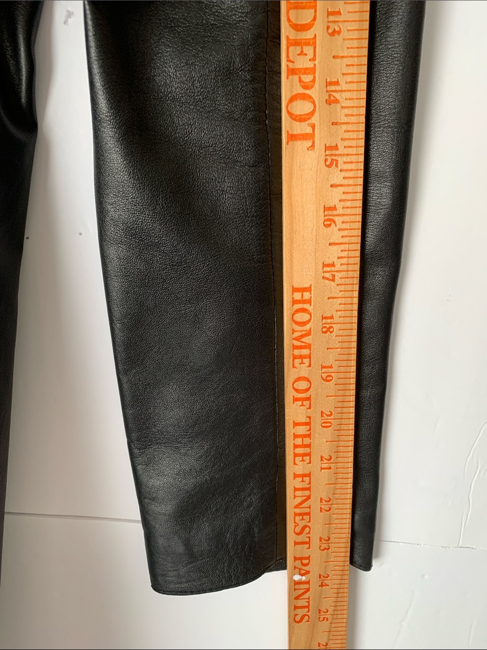 Extro Women Leather Long Coat Pockets Black Made in Italy Size S - Picture 8 of 9
